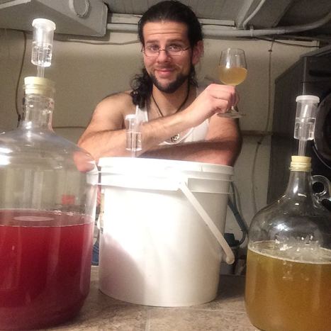 The Black Hat Baker with his homebrew meads