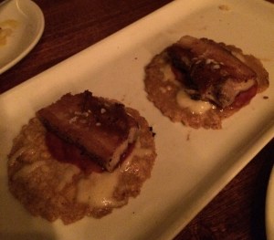 Toro Bravo's House Pork Belly and Chorizo.