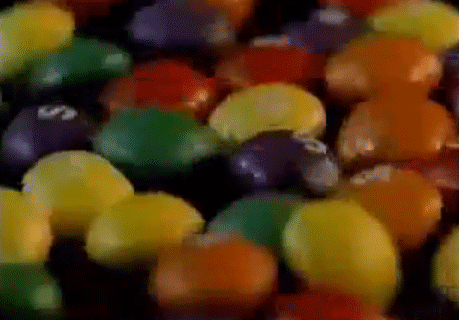 Animated Gif of shaking Skittles