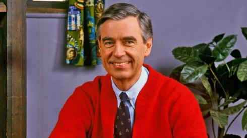 A close-up of Mister Rogers