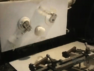 A dough portioning machine